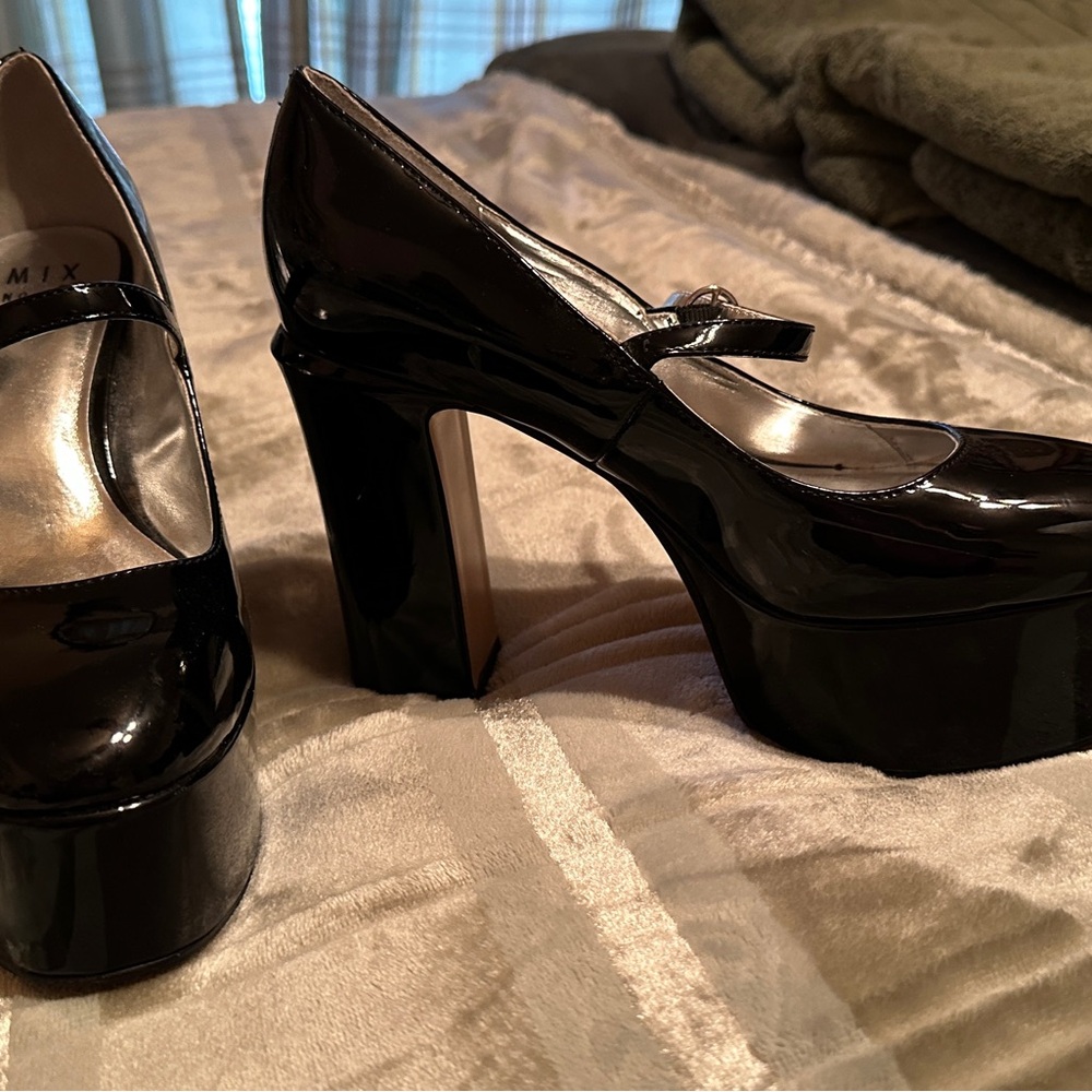 Apt. 9 Black Patent Mary Jane Heels